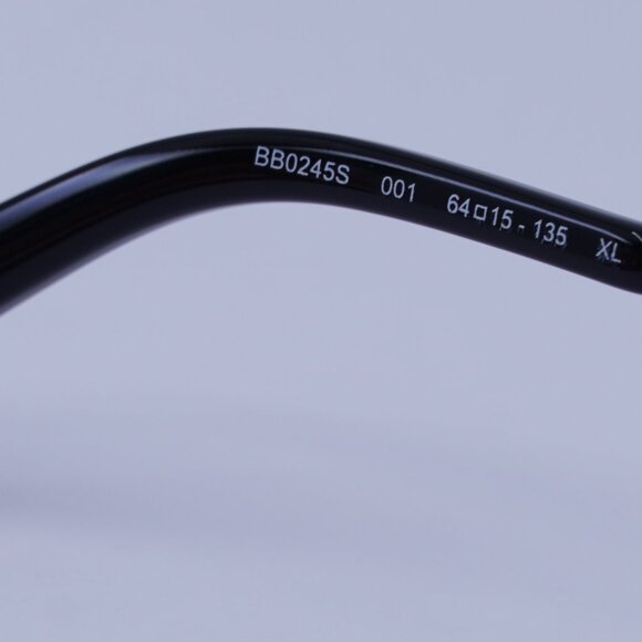 Balenciaga BB0245S 001 Sunglasses Grey Geometric Frame, Grey Lenses - Picture 10 of 11